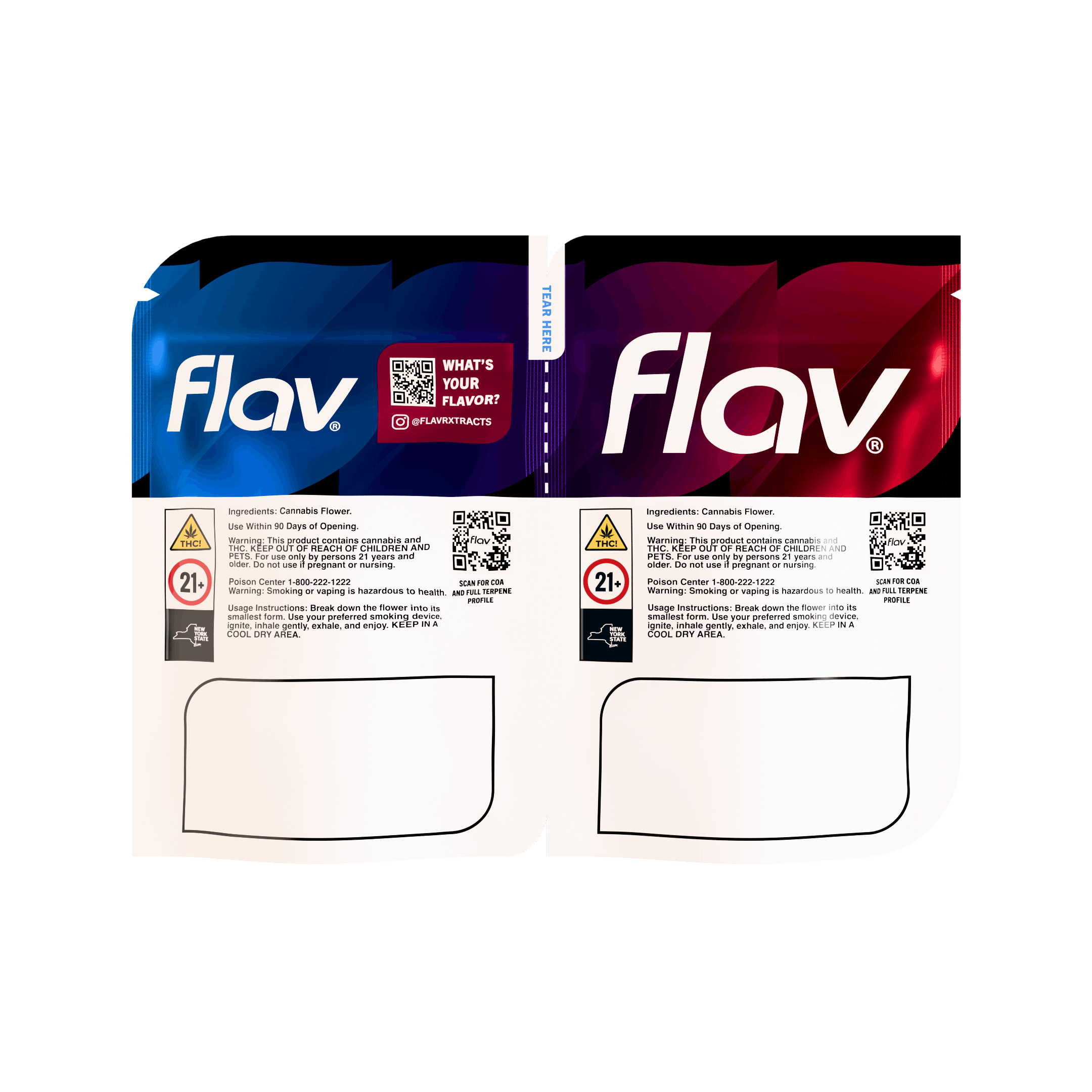 Flav - Lato Pop (H) & Cherry AK47 (S) - Duo Flower - 14g - 1