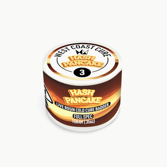 West Coast Cure - Hash Pancake - 1G Live Rosin Cold Cure Badder - Tier 3 - 1