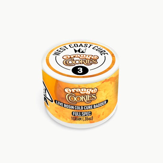 West Coast Cure - Orange Cookies - 1G Live Rosin Cold Cure Badder - Tier 3 - 1
