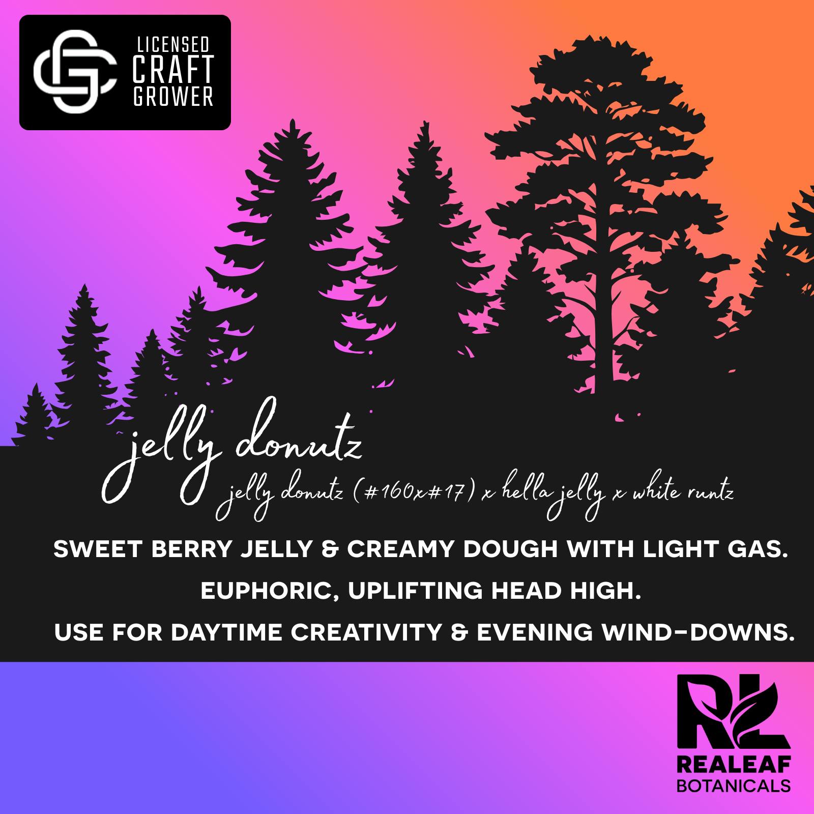 Realeaf Botanicals - Jelly Donutz Foryst Flower 3.5g - 1