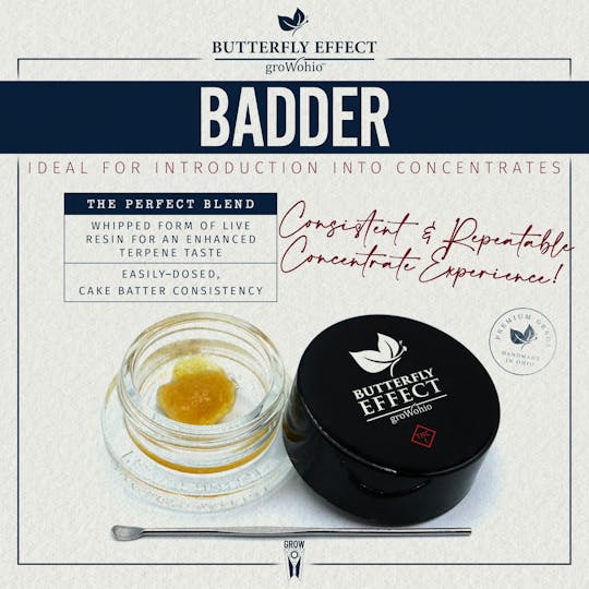 Butterfly Effect - Grow Ohio - 91 Royale - 0.85g Badder - 1