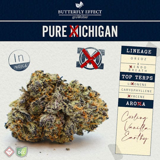 Butterfly Effect - Grow Ohio - Pure Xichigan - 5.66g Flower - 1