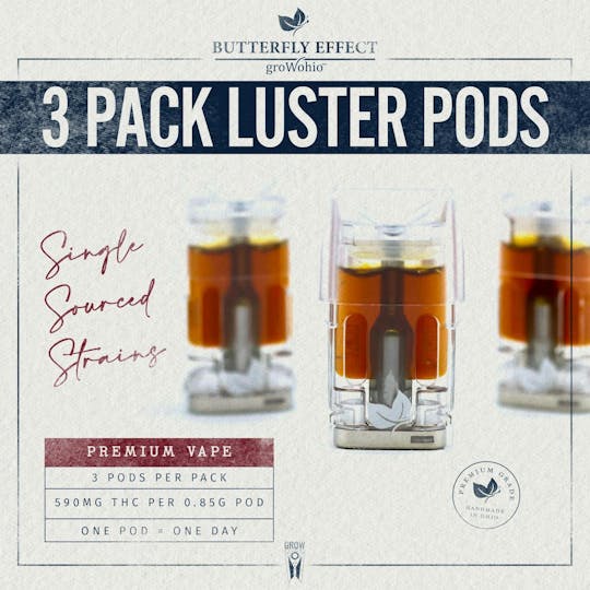 Butterfly Effect - Grow Ohio - Peach Dosi - Luster Pod 3pk (0.85g each) - 1