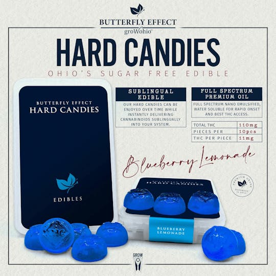 Butterfly Effect - Grow Ohio - Blueberry Lemonade Hard Candies (10pk, 110mg) - 1