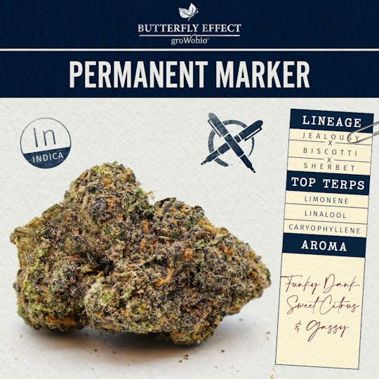 Butterfly Effect - Grow Ohio - Permanent Marker - 5.66g Flower - 1