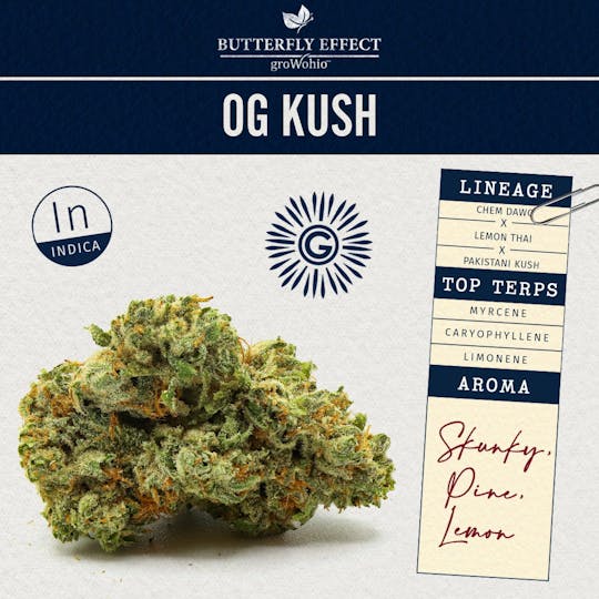 Butterfly Effect - Grow Ohio - OG Kush - 5.66g Flower - 1