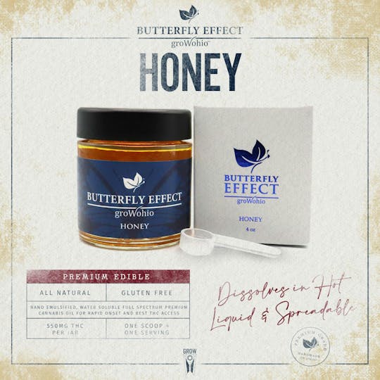 Butterfly Effect - Grow Ohio - THC Honey (550mg) - 1