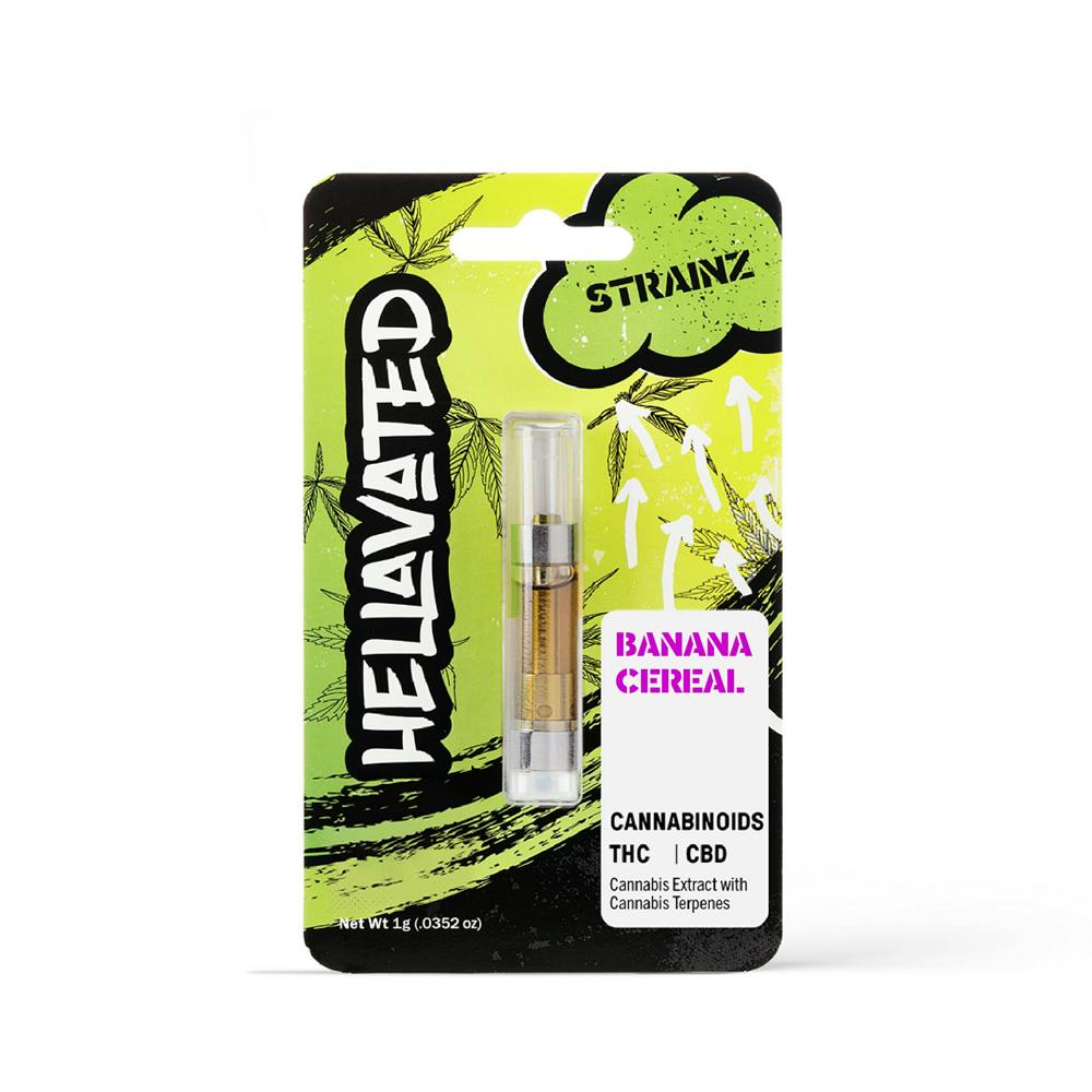 Hellavated - Banana Cereal Strainz Cartridge 1g - 1