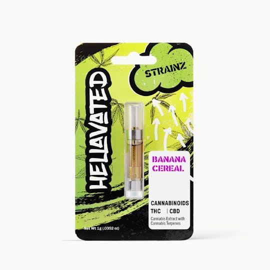 Hellavated - Banana Cereal Strainz Cartridge 1g - 1