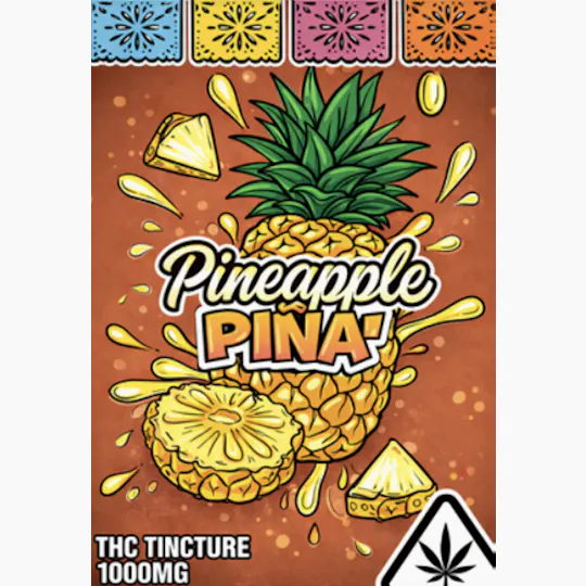 Casa Flor - Casa Flor | Pineapple Piña | Live Rosin | Tincture | 1000mg | 2oz - 1