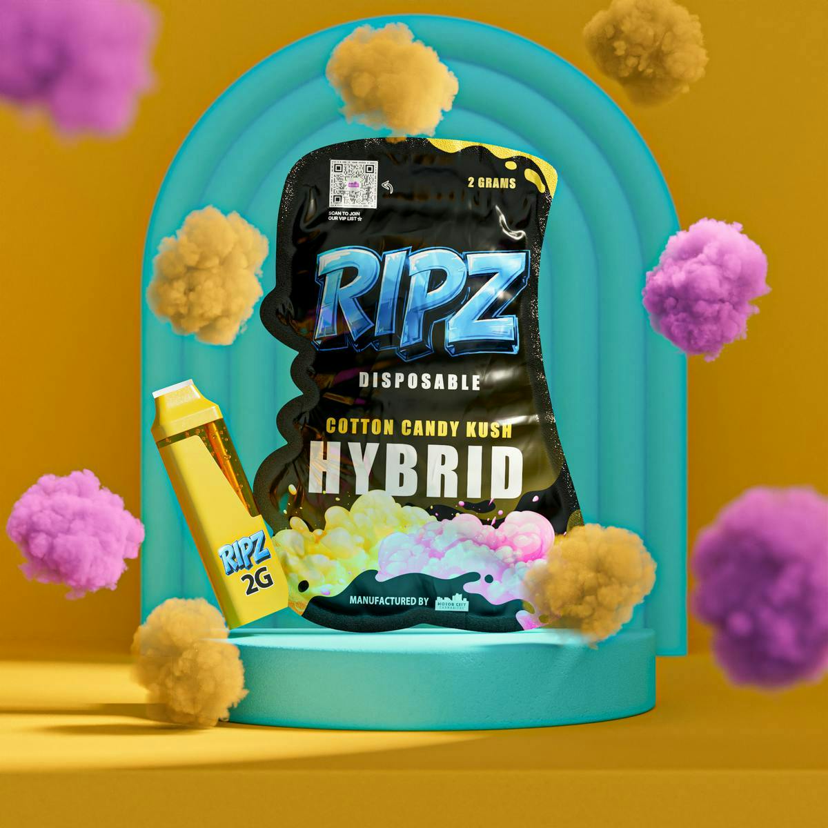 Ripz - Ripz | Cotton Candy Kush | Disposable | 2g - 1
