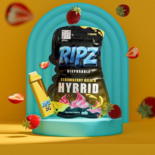 Ripz - Ripz 2G Disposable Strawberry Gelato - 1