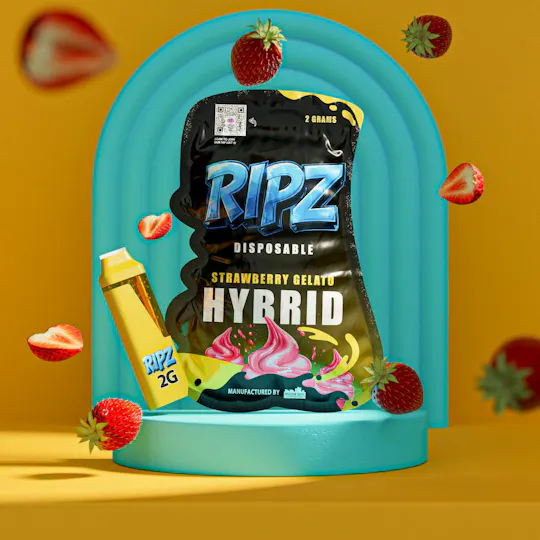 Ripz - Ripz | Strawberry Gelato | Disposable | 2g - 1