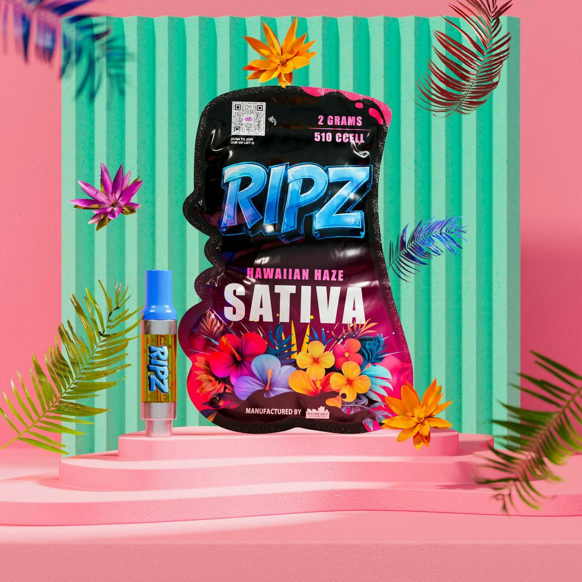 Ripz - Ripz | Hawaiian Haze | 510 Cartridge | 2g - 1
