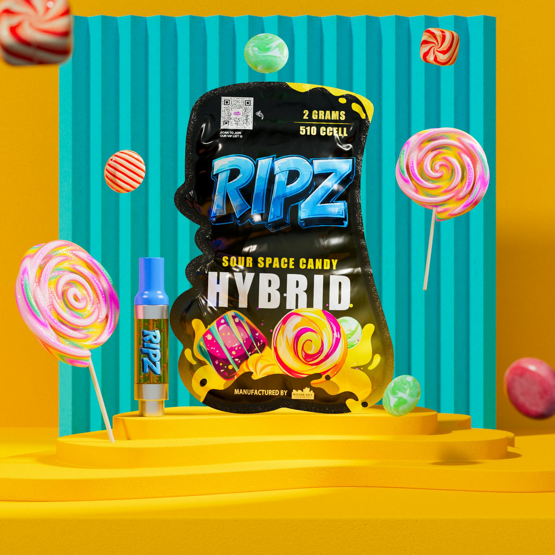 Ripz - Ripz 2G 510 Sour Space Candy - 1