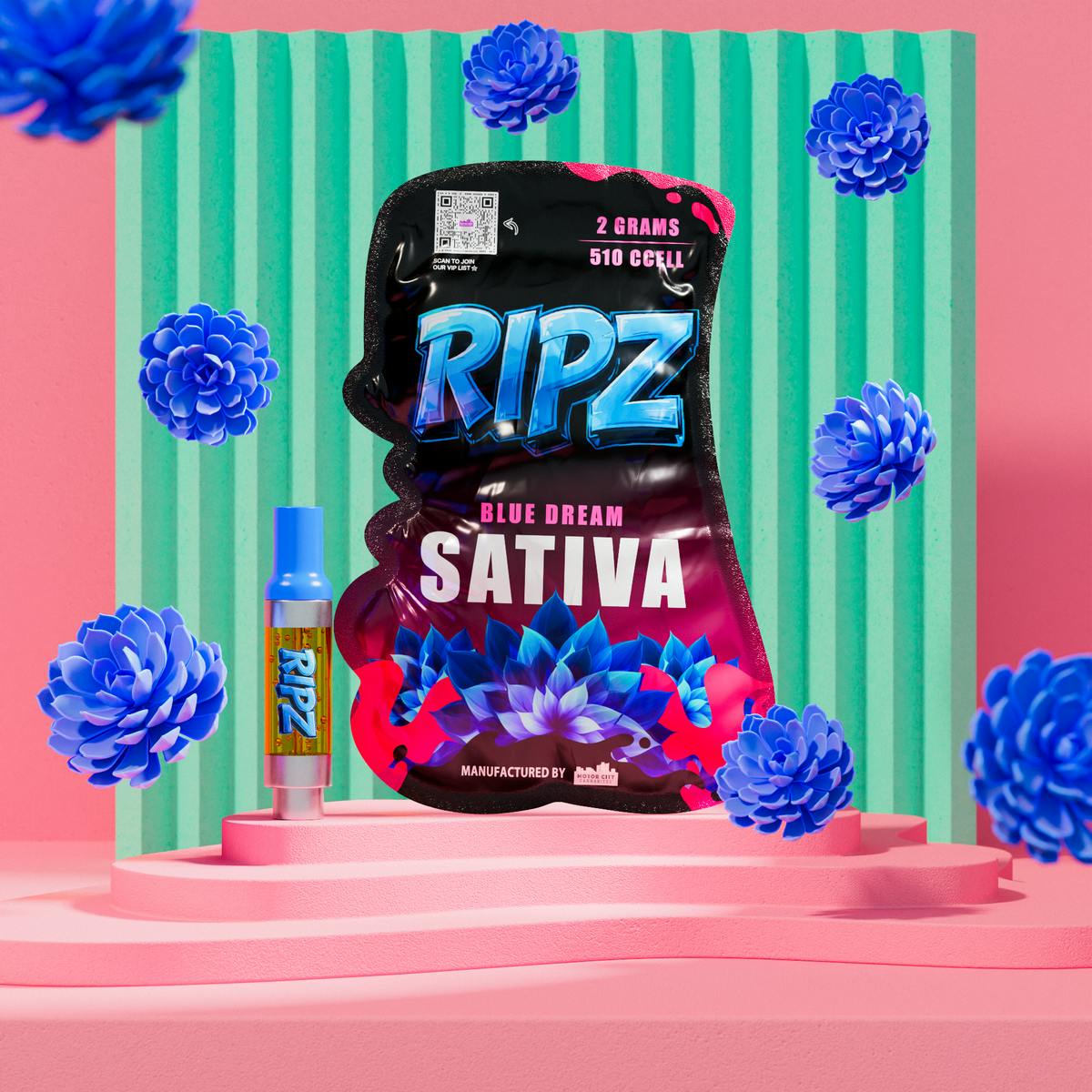 Ripz - Ripz 2G 510 Blue Dream - 1