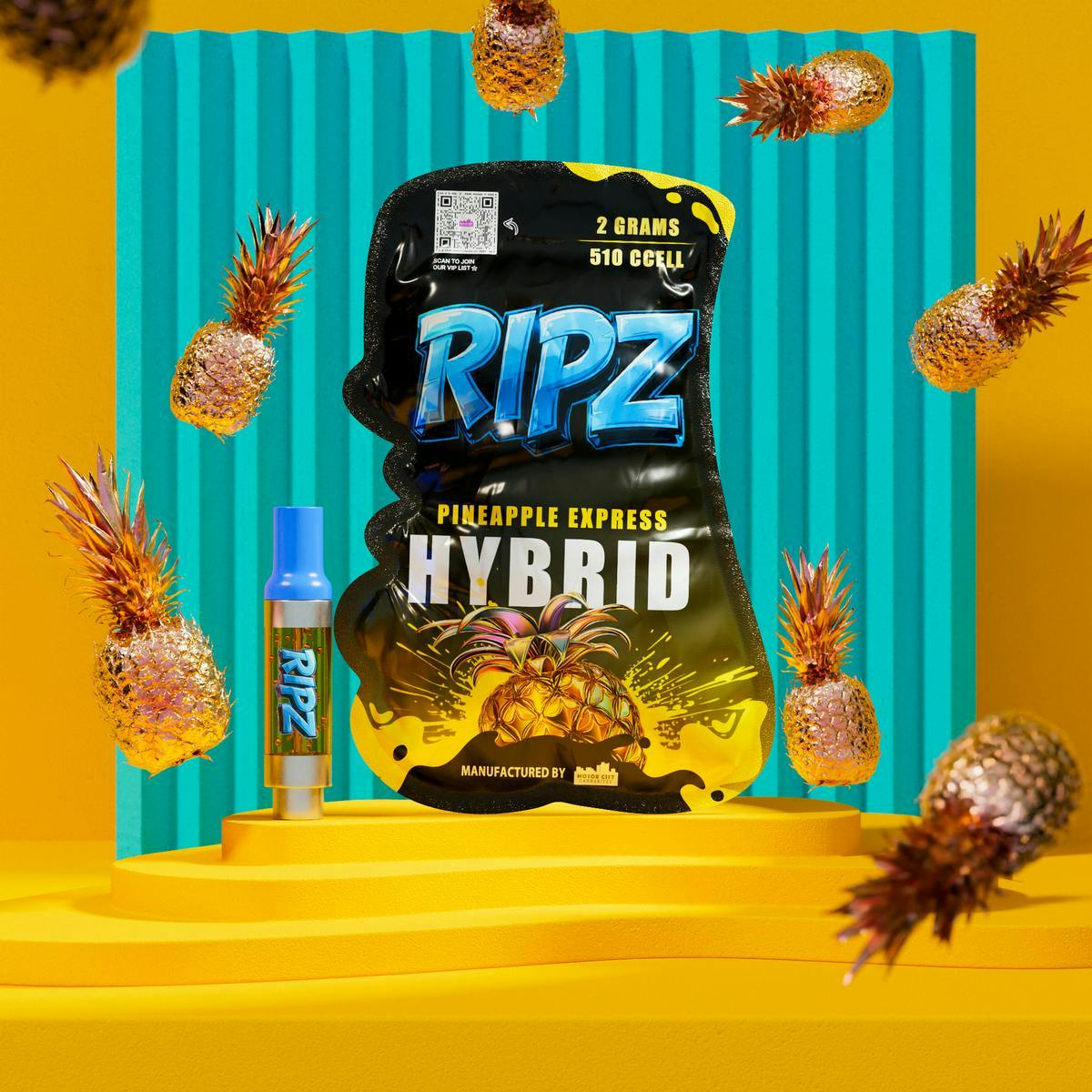 Ripz - Ripz | Pineapple Express | 510 Cartridge | 2g - 1