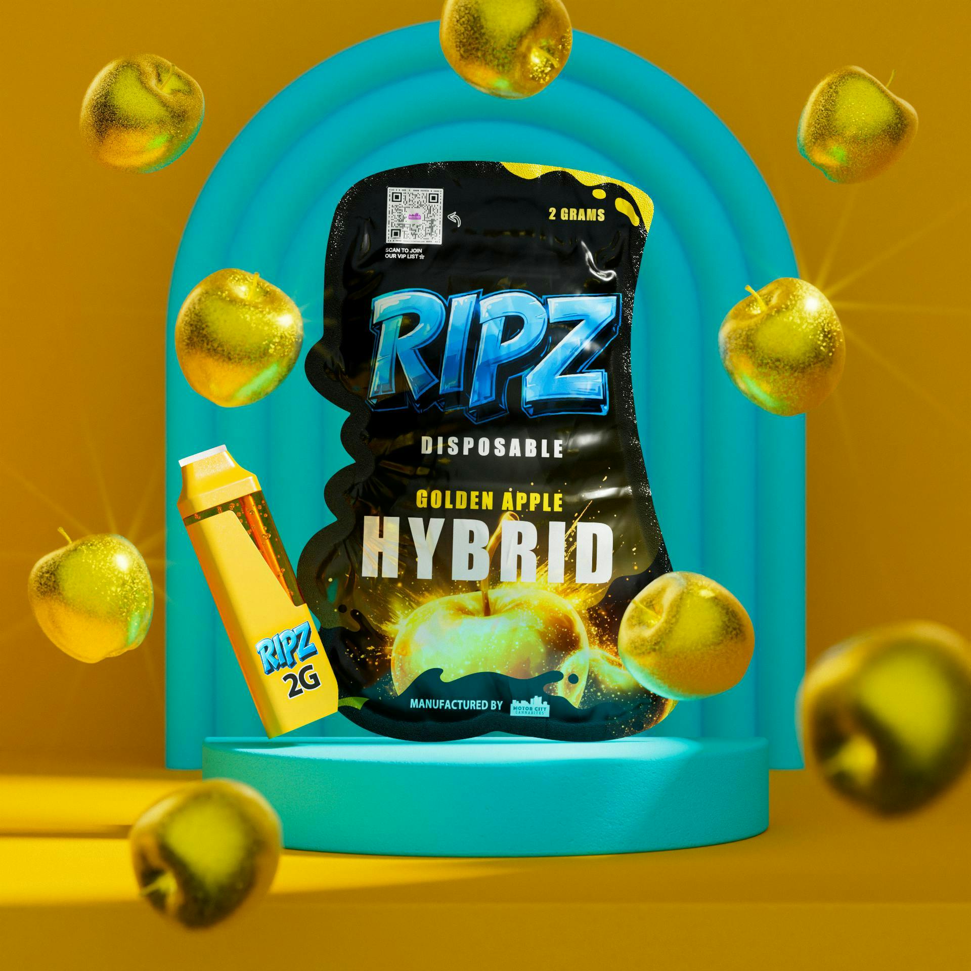 Ripz - Ripz | Golden Apple | Disposable | 2g - 1
