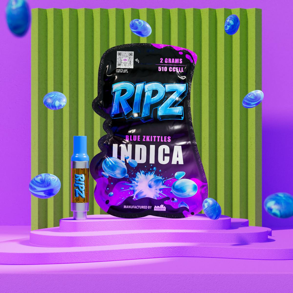 Ripz - Ripz 2G 510 Blue Zkittles - 1