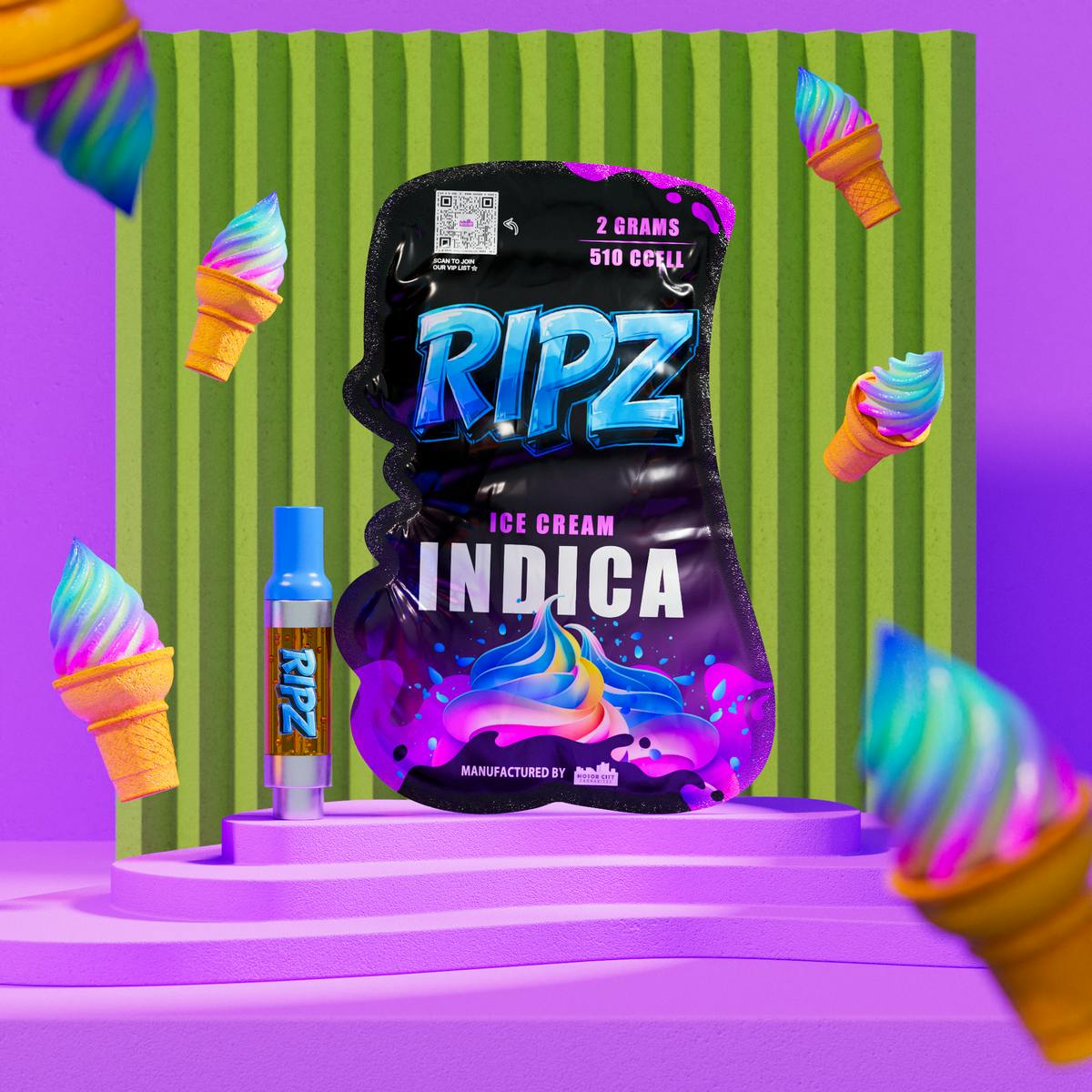 Ripz - Ripz 2G 510 Ice Cream - 1