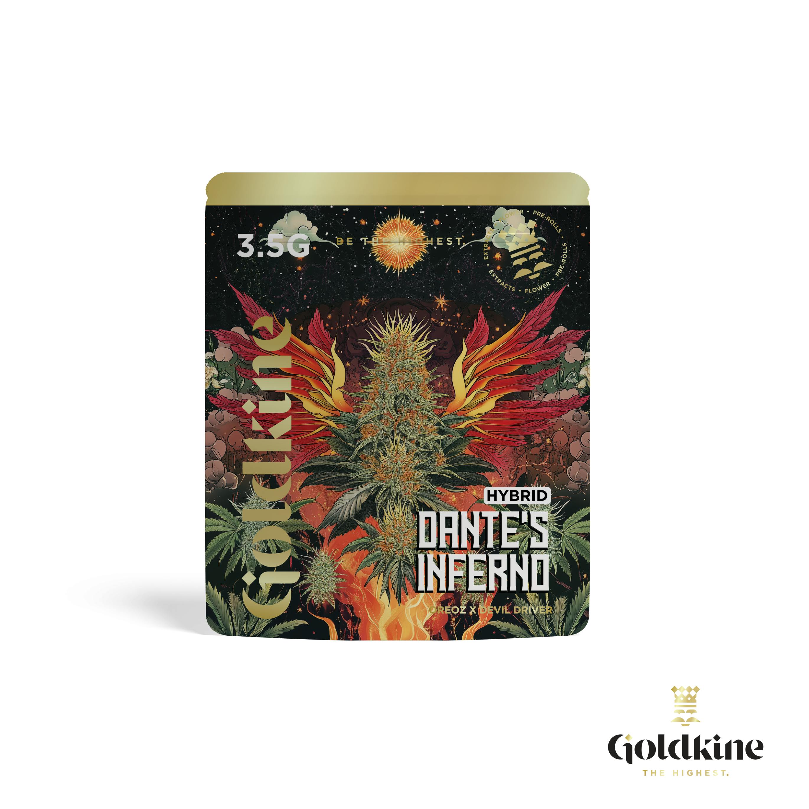 Goldkine - Goldkine Flower 3.5G (Mylar) | Dantes Inferno - 1