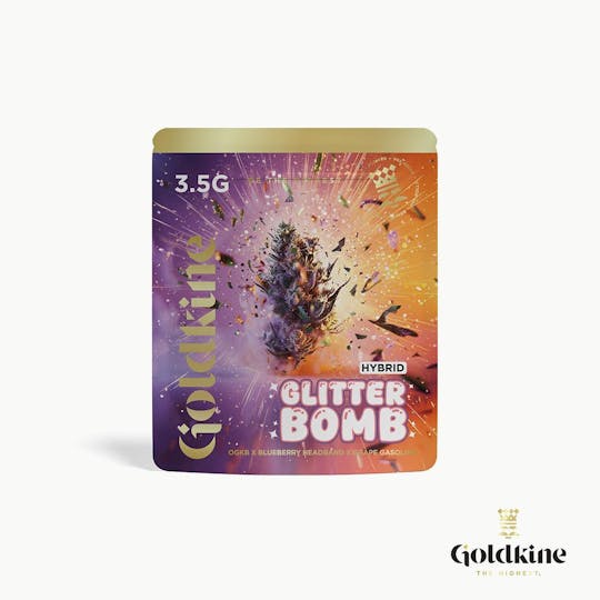 Goldkine - Goldkine Flower 3.5G (Mylar) | Glitter Bomb - 1