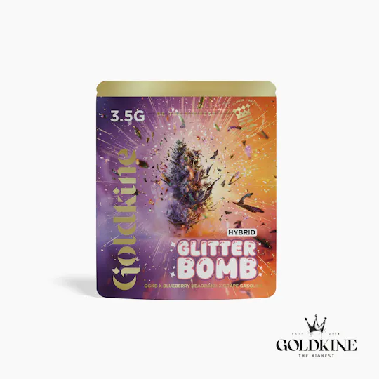 Goldkine - Goldkine Flower 3.5G (Mylar) | Glitter Bomb - 1