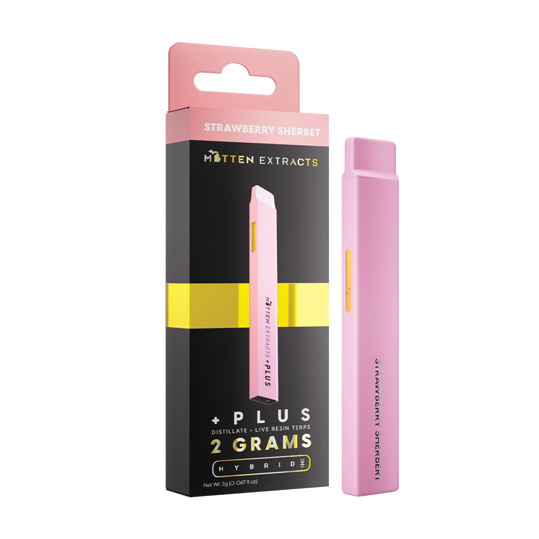 Mitten Extracts - Mitten Extracts | Strawberry Sherbet | Plus Disposable | 2g - 1