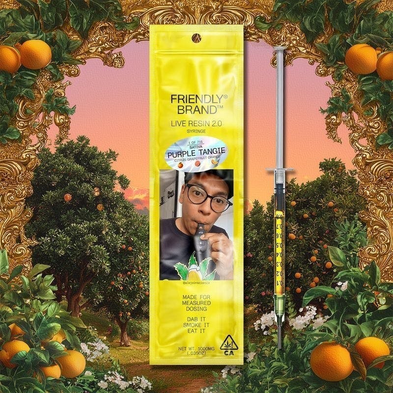 Friendly Brand - Friendly Brand | Live Resin Applicator | Purple Tangie | Extract Oils | 1g - 1