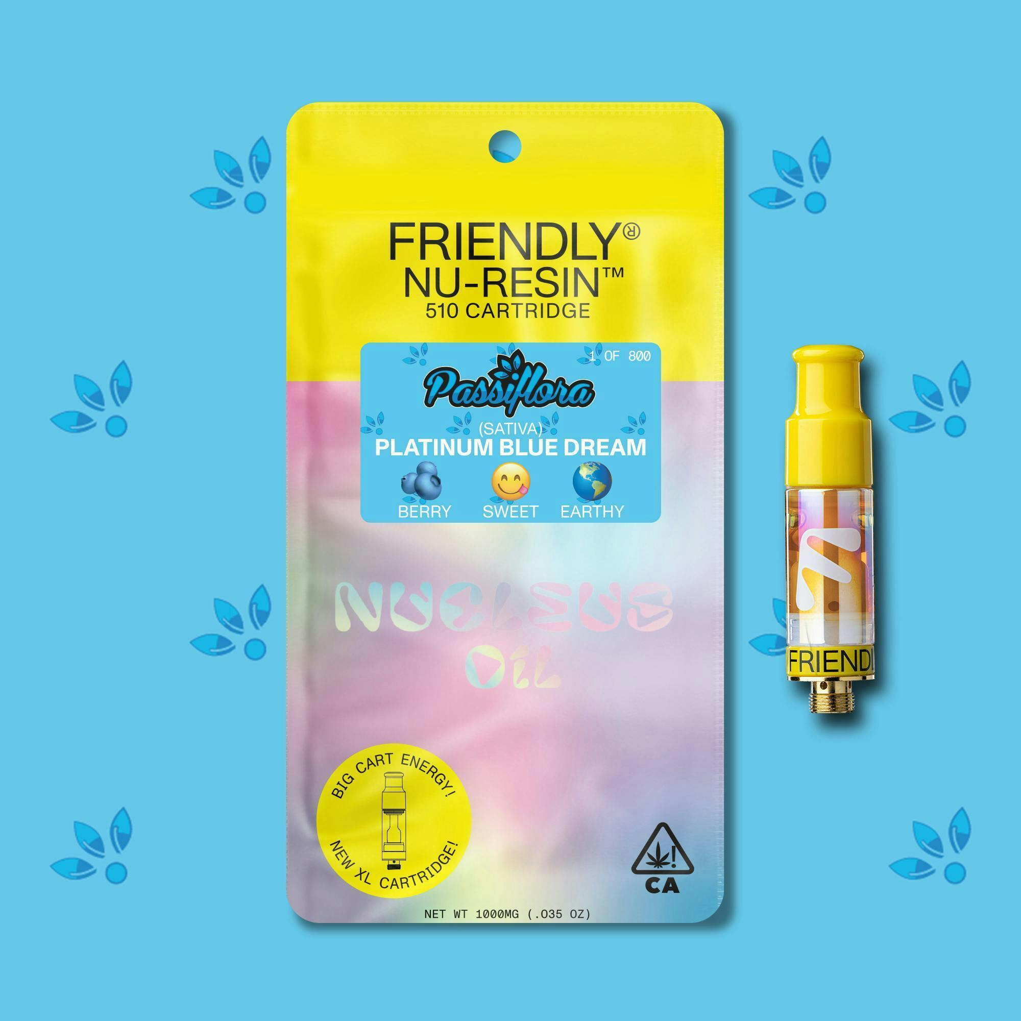 Friendly Brand - Friendly Brand | Platinum Blue Dream | Cured Nuresin Cartridge | 1g - 1
