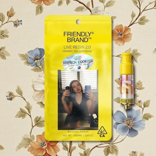 Friendly Brand - Friendly Brand | French Cookies | Live Resin Cartridge | 1g - 1
