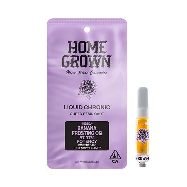 Home Grown - Home Grown | Banana Frosting OG | Cured Resin Cartridge | 1g - 1