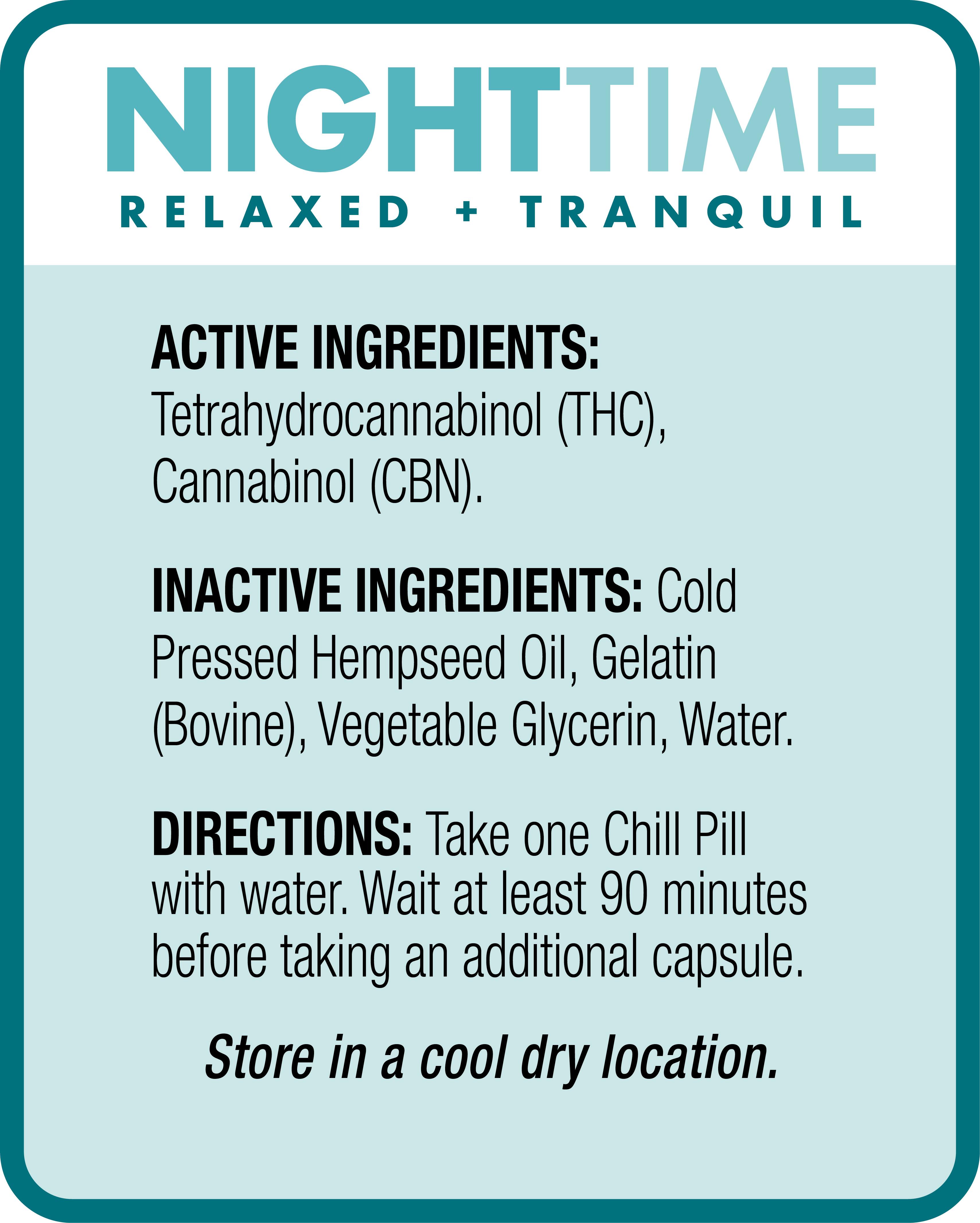 Life Is Chill - Chill Pill | Nighttime 20x5mg | 100mg - 1