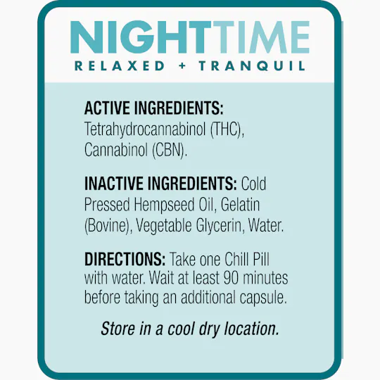 Life Is Chill - Chill Pill | Nighttime 20x5mg | 100mg - 1