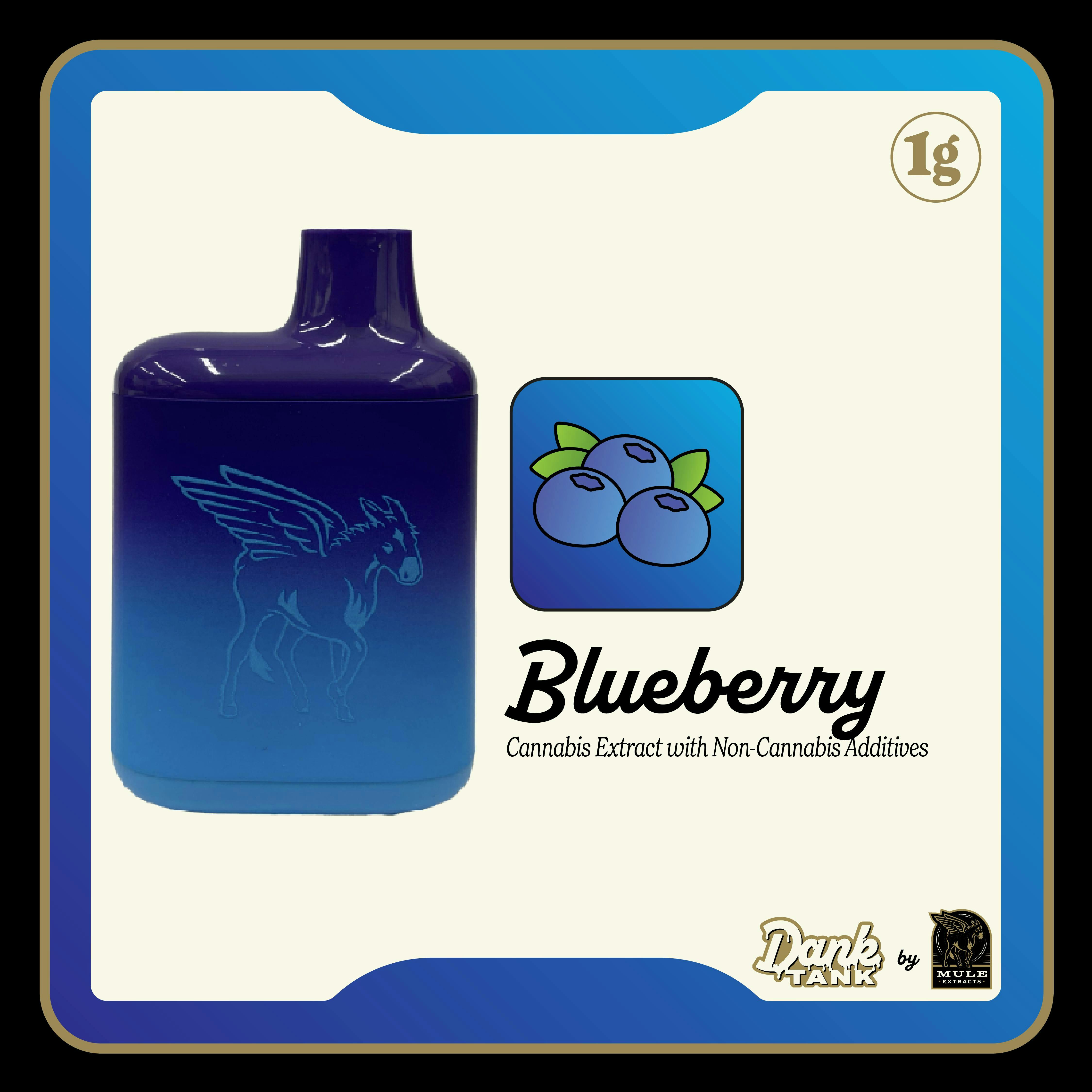 Mule Extracts - Mule Extracts | Blueberry | Dank Tank Disposable | 1g - 1