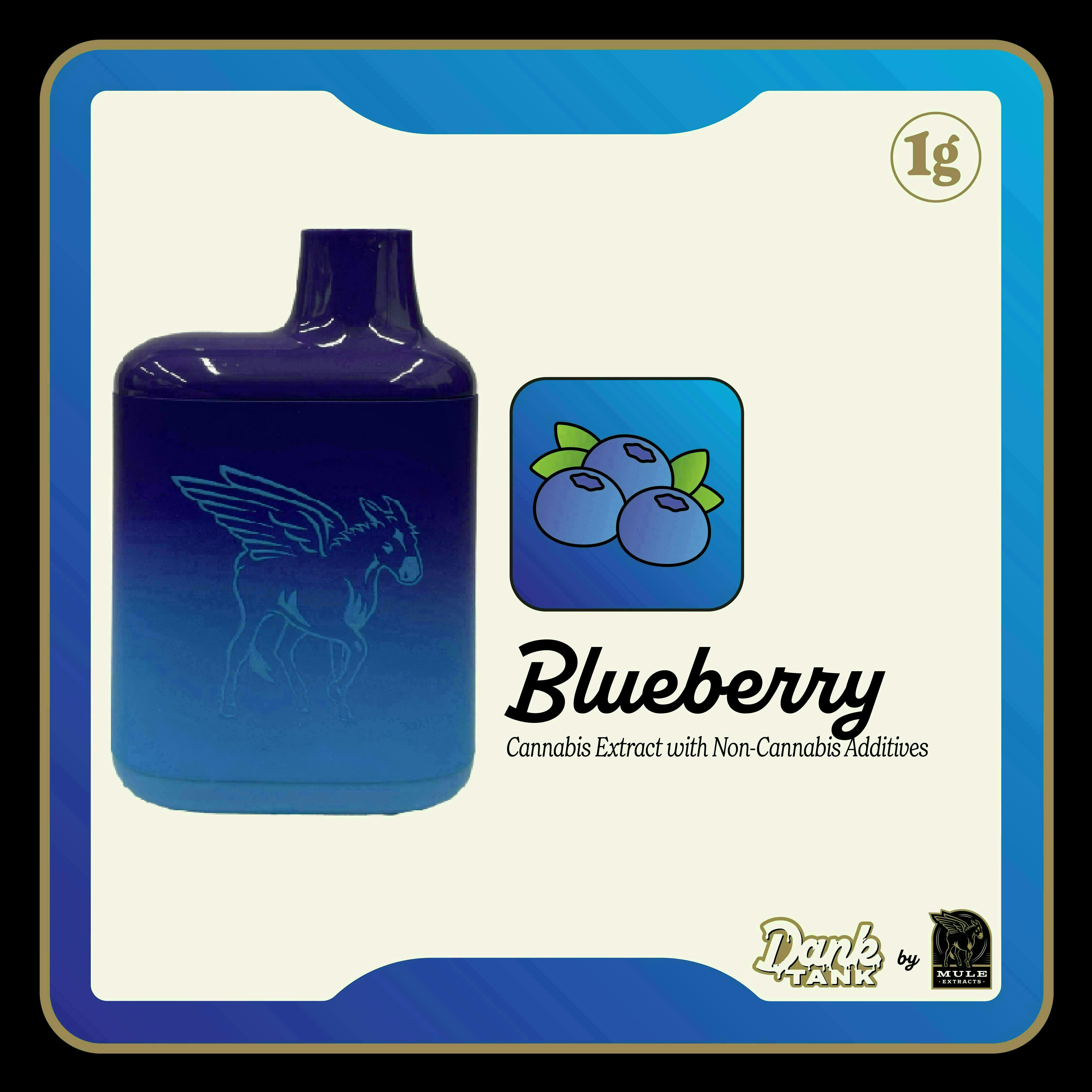 Mule Extracts - Mule Extracts | Blueberry | Dank Tank Live Resin Disposable | 1g - 1