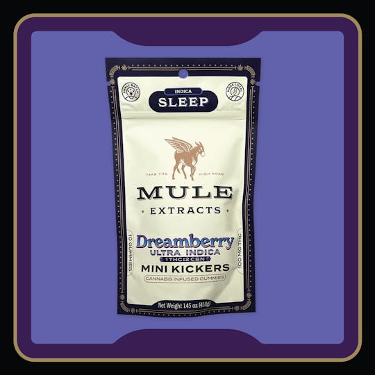 Mule Extracts - 100mg 10-Piece Dreamberry 1:2 THC:CBN Mini Kickers - NJ - 1