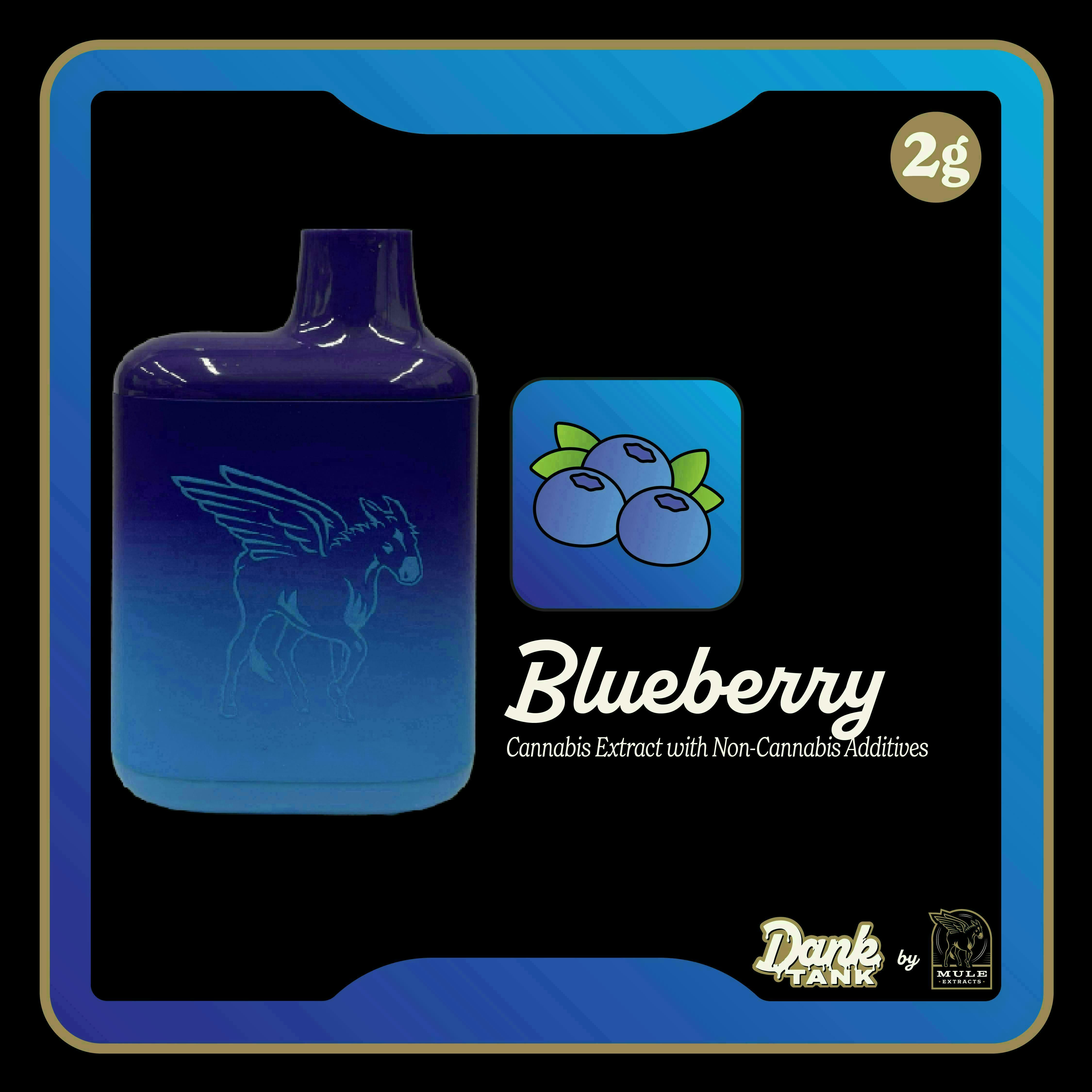 Mule Extracts - Mule Extracts | Blueberry | Dank Tank Live Resin Disposable | 2g - 1