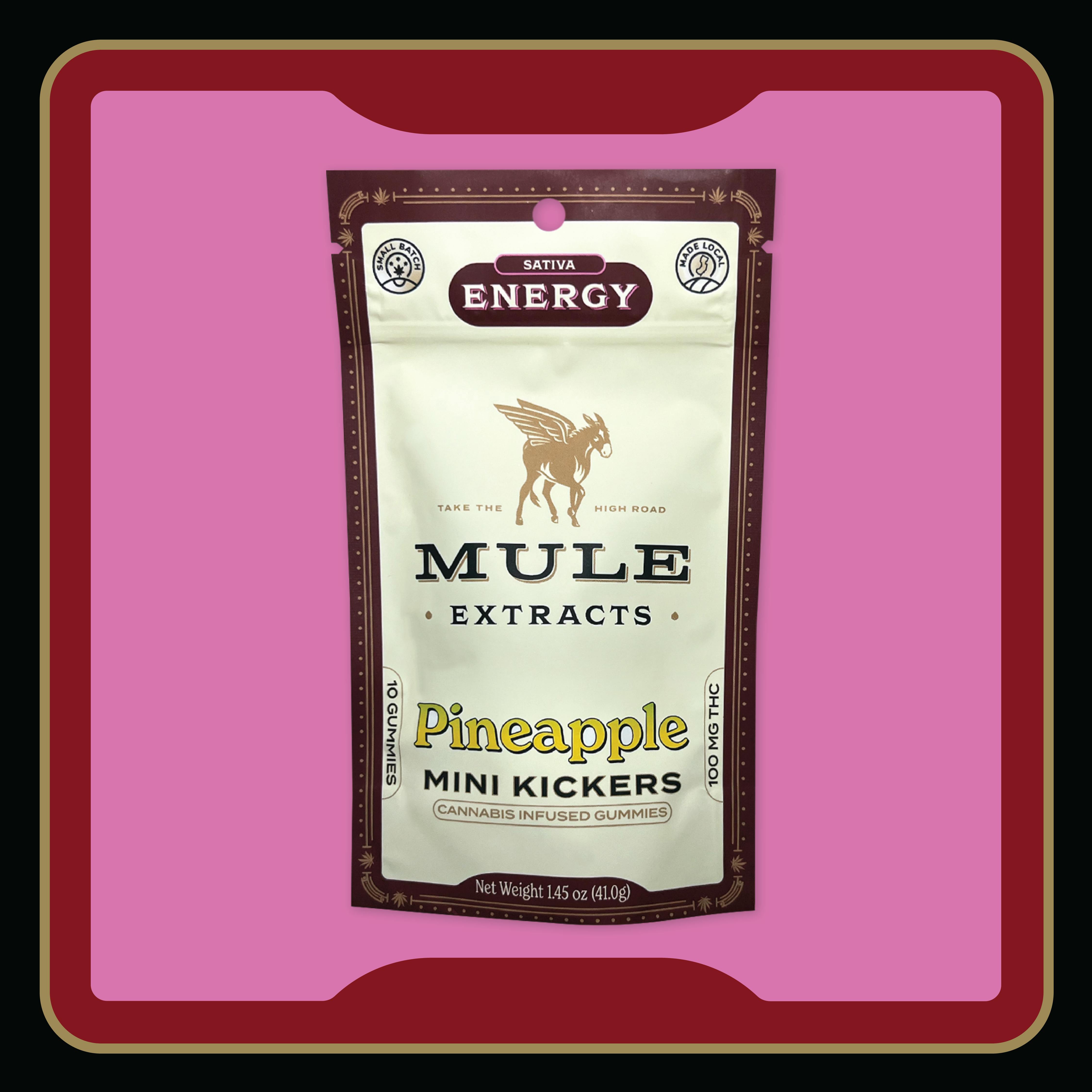 Mule Extracts - 100mg 10-Piece Pineapple Mini Kickers - NJ - 1
