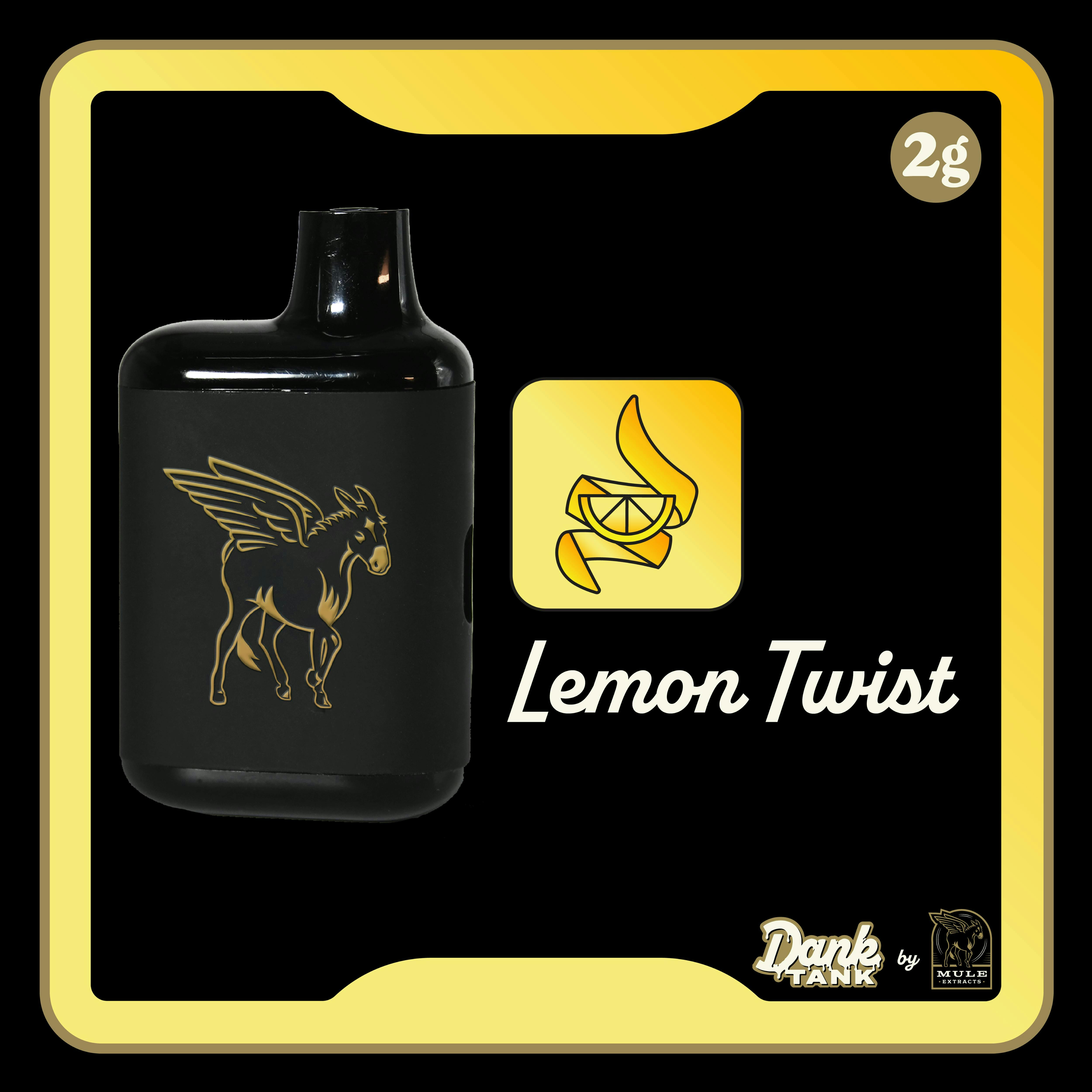 Mule Extracts - Mule Extracts | Lemon Twist | Dank Tank Disposable | 2g - 1