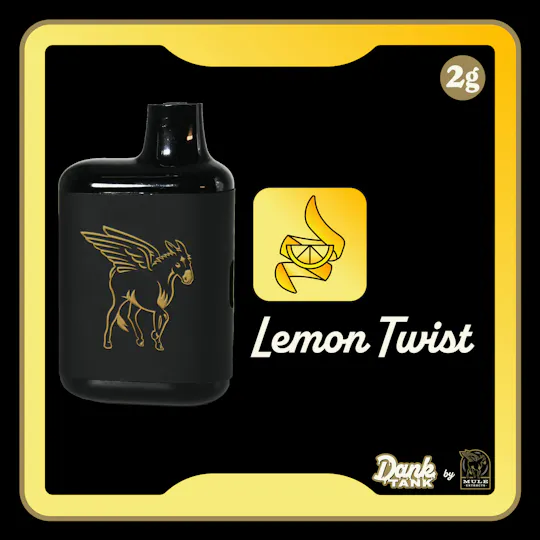 Mule Extracts - Mule Extracts | Lemon Twist | Dank Tank Disposable | 2g - 1