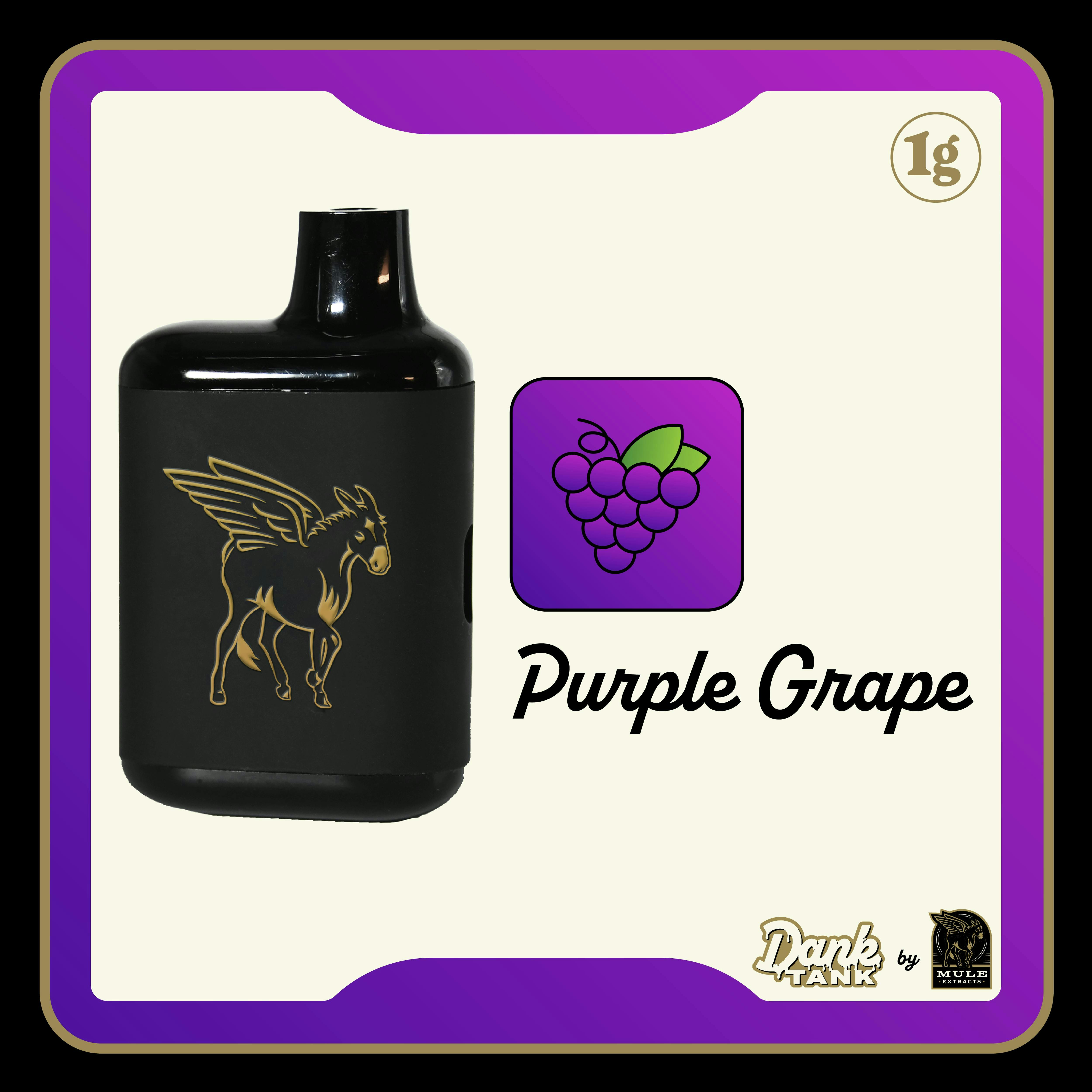 Mule Extracts - Mule Extracts | Purple Grape | Dank Tank Disposable | 1g - 1