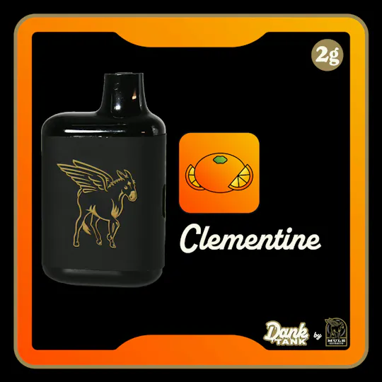 Mule Extracts - Clementine | Dank Tank LR Disposable | 2g - 1