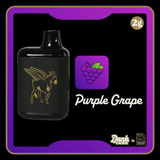 Mule Extracts - Purple Grape | Dank Tank LR Disposable | 2g - 1