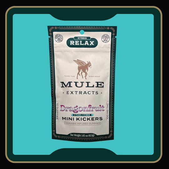 Mule Extracts - 100mg 10-Piece Dragonfruit 1:1 THC:CBD Mini Kickers - NJ - 1