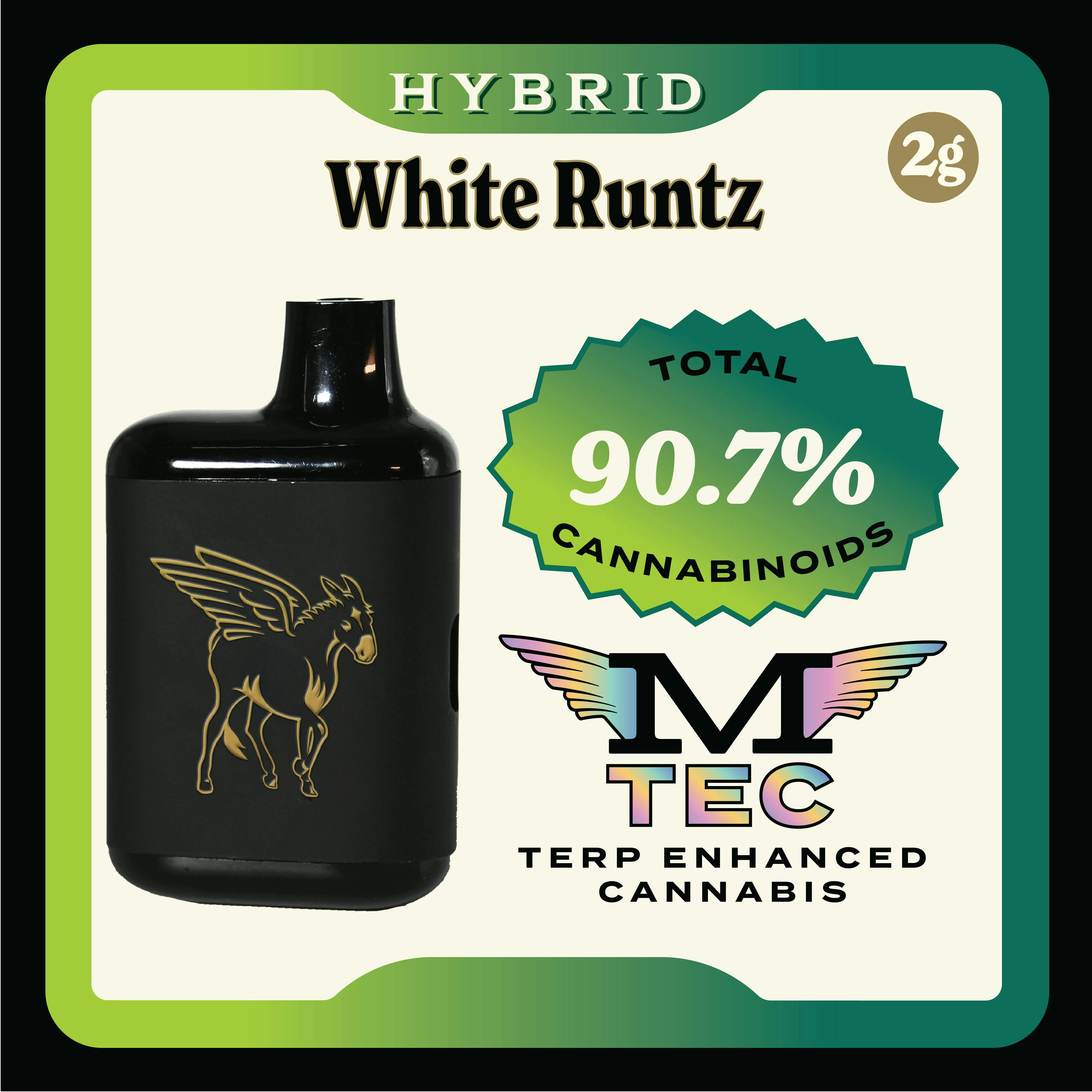 Mule Extracts - Mule Extracts | White Runtz | Dank Tank Disposable | 2g - 1