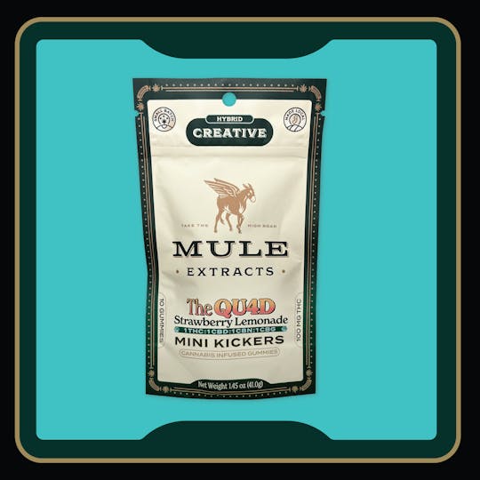 Mule Extracts - 100mg 10-Piece Strawberry Lemonade "Quad" 1:1:1:1 Mini Kickers - NJ - 1