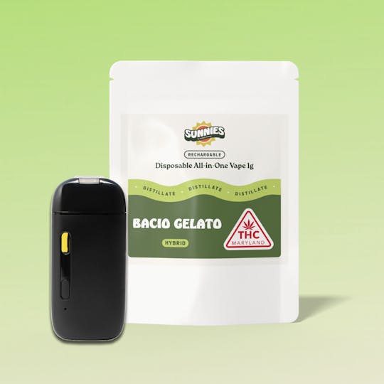 SunMed Growers - Bacio Gelato Distillate Disposable Vape 1.0g - 1