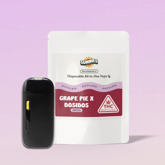 SunMed Growers - Grape Pie x Dosidos Distillate Disposable Vape 1.0g - 1