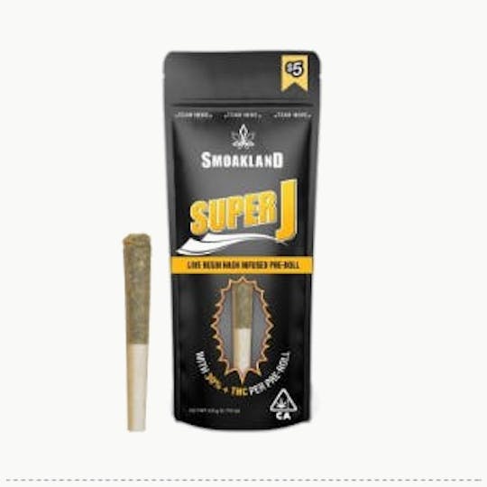 Smoakland - Super J - Lemon Cherry OG (H) Infused Pre-roll - 0.5g - 1